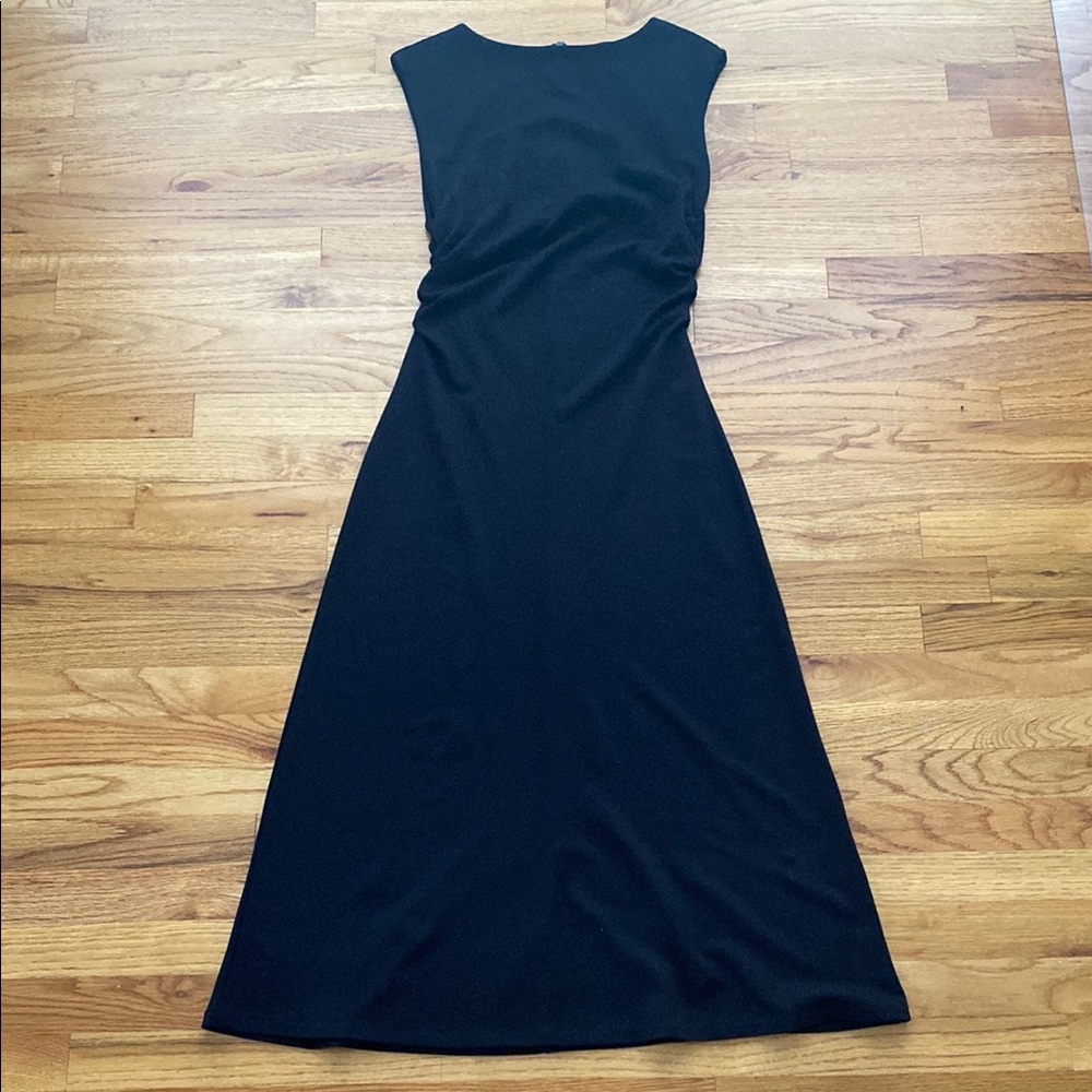 H&M Black Sleeveless MidiMax Dress